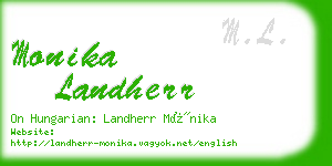 monika landherr business card